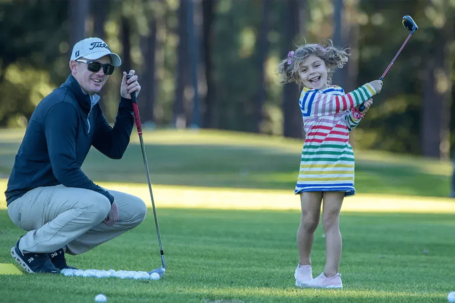 Chris and Little Girl on Range