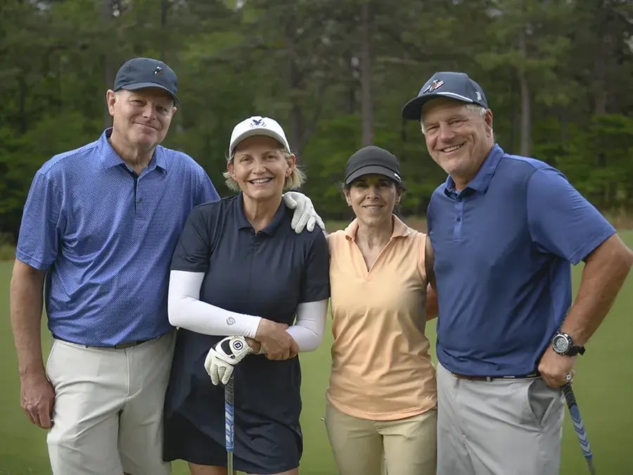 four residents with golf membership