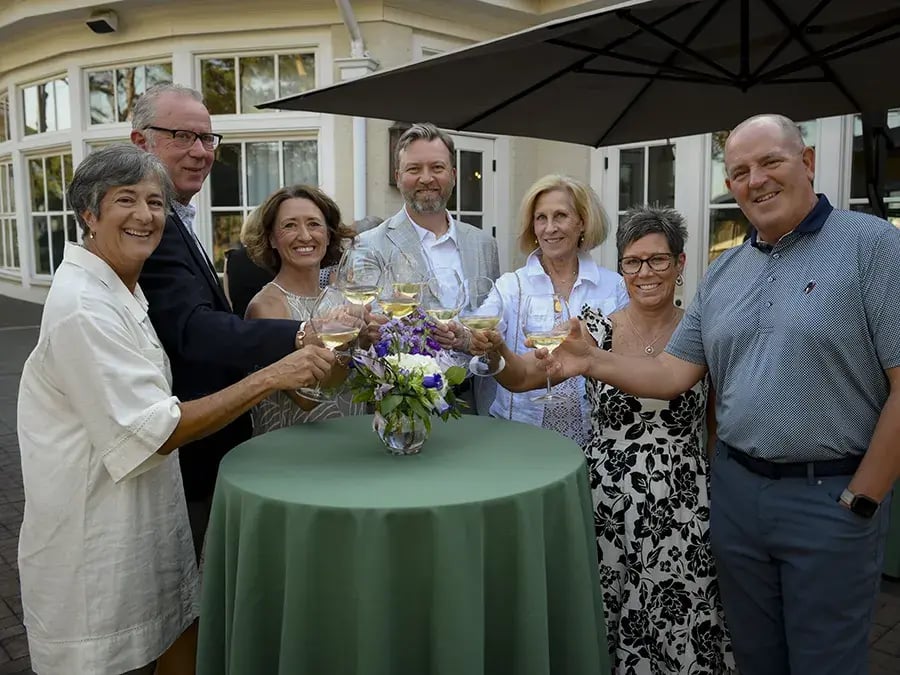 social membership holders enjoying drinks