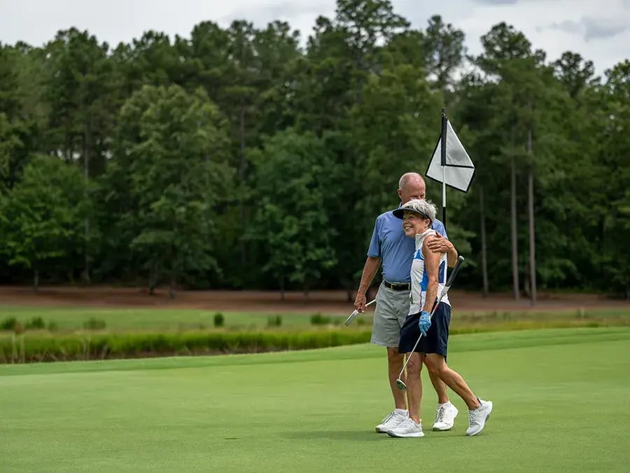 two non resident golfers