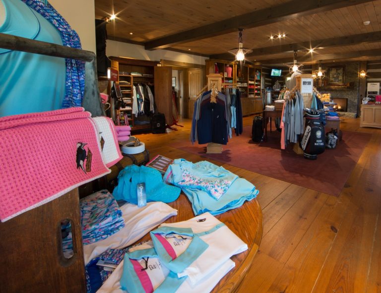 View from inside the Pro Shop at Forest Creek Golf Course